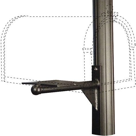 adjustable mailbox mounting bracket|side mount mailbox bracket.